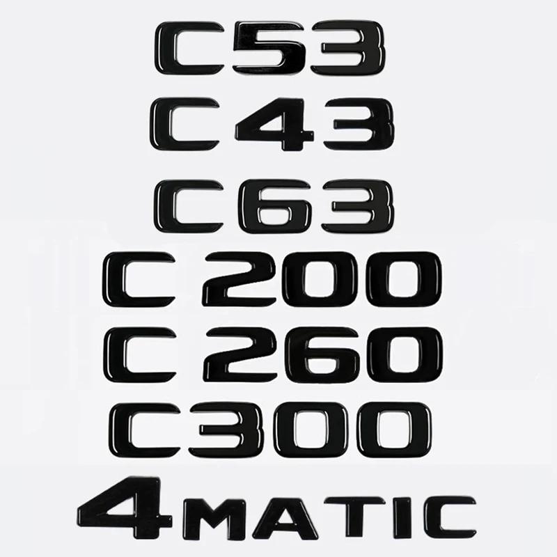 ڵ 3D ABS Ʈũ  ΰ   Į ƼĿ, ޸  C Ŭ C43 C53 C63 C200 C260 C300 4Matic W204 W205